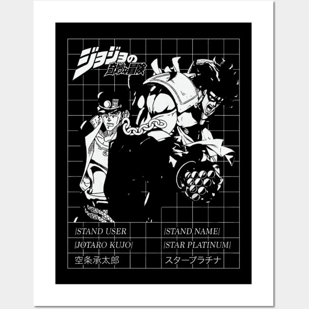 JOJO BATTLE CARD Wall Art by Vikingeek